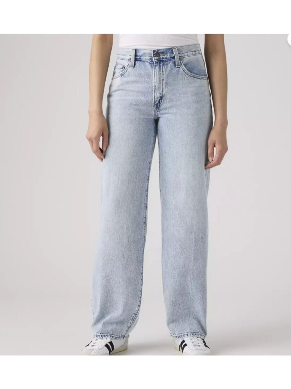 Levi's 31x30 Premium Baggy Dad Women's Jeans Fan Fare Light Wash